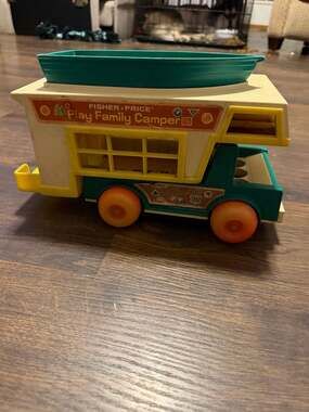 Vintage Fisher-Price Play Family Camper #994 Truck and Boat Only